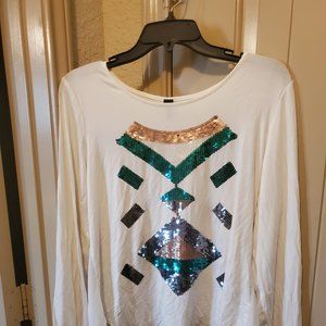 White Blouse with Color